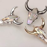 水鏡 水牛 ペンダント ネックレス チャーム オーロラ ミステリアス 

