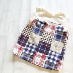 [80]男の子のタンクトップ check&navy
