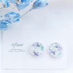 マツバウンラン🌼×アベンチュリン,ムーンストーン💎ピアス/イヤリング