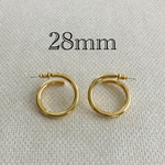 importメタルリングピアス ゴールド 1ペア