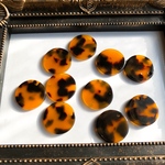 送料無料／べっ甲平丸  1.8cm ✖️10pcs  A14番