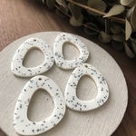 4pcs Handmade* 資材 B-454 monotone pendant 
