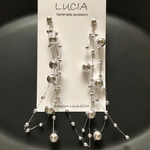パールシャワーピアス☆シルバーロング