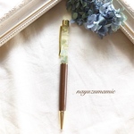  ＊紫陽花ハーバリウムボールペン＊替芯付き【AG-2】