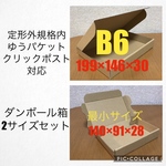 ダンボール 小型 2種セット 定形外規格内・ゆうパケット・クリックポスト対応