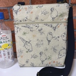 ナチュラル　インコちゃん　サコッシュ（縦型）