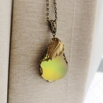 大きいサイズ　Vintage pear fruit  　ネックレス