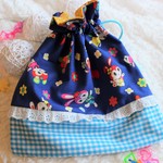 給食袋 巾着袋 ハニーチューン生地使用  ポーチ お出かけ  レトロアニマル