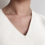 silver925 tube ネックレス