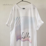 HELLOプリント　ゆるっと　Tシャツ