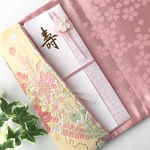  艶やか 袱紗(ふくさ) 桜 藤格子   