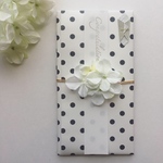 dot&flowerご祝儀袋(white)