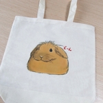 再販　箱座りロップイヤートートバッグ