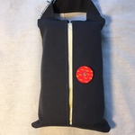 ▷送料無料▷革ボタンがかわいいとって付きティッシュケース