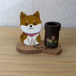 トールペイント  印鑑(シャチハタ)スタンド      柴犬      大人気♡