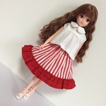 セール❤️リカちゃんサイズ ストライプのスカート