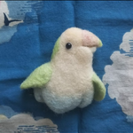 羊毛フェルト   コザクラインコ   ブローチ