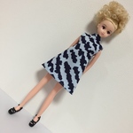 ジェニー ・ バービーサイズのボトルネックミニワンピ