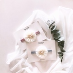 tule flower baby hairband