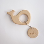 wood teether   くじら（木製歯固め）