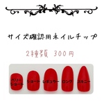 サイズ確認用ネイルチップ  2種類用