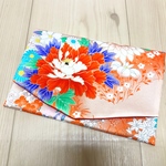 御朱印帳ケース◎着物リメイク 花模様