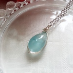 アクアマリン　純粋な結び    あわじ結び