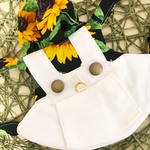 ❁⃘受注生産❁⃘向日葵のオーバーオールなハーネス