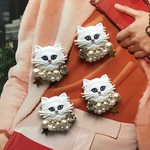 Cat×パール ピアス or イヤリング