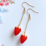 シンプル＊いちごピアス/イヤリング♡