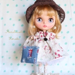 ＊ガーリーなバタフライ袖ワンピース＊トータルコーデ８点セット＊ blythe outfit＊ブライス ＊