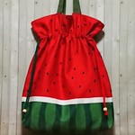 大きなきんちゃくバッグ＊スイカ