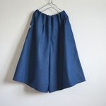 10オンスデニムギャザーパンツ　着丈75cm