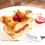 alice27810様専用  ミルフィーユオブジェ＆バッグチャーム 食べかけクッキーキーホルダー オレンジフリュイ付き