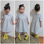 ふんわりcuteワンピース130cm☆ストライプ