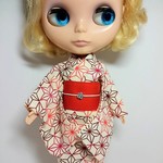 ブライス 浴衣 リカちゃん 浴衣 きなり 麻の葉
