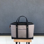 【再販】YOKONAGA TOTE zip  /スモーキーグレー×クロ