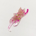 小さな猫のオルゴナイト  〜ピンクエピドート〜
