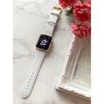 夏のコーデに♥︎Apple Watch ホワイトレザーバンド 38mm40mm