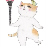 クラリネット猫＆フルート猫のポストカード