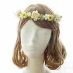花冠 大人用 ~ Sweet Flower Tiara ~黄色　花かんむり　結婚式☆ブライダル☆ウェディング☆発表会☆お誕生日 【感謝価格】