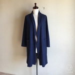 saleロングカーディガンM＊デニム調ニット
