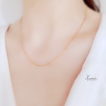 ドットチェーンネックレス🍀ステンレスチェーンネックレス🍀シンプルネックレス