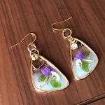 押し花ピアス[送料無料]