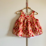 ベビー服☆　60-70サイズロンパース　ネイビーチェック