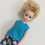 ジェニー ・ バービーサイズのノースリーブブラウス