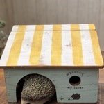 ハリネズミハウス・ウサ暖対応サイズ・イエロー×ミント