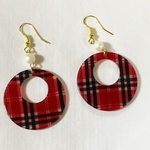 【日頃の感謝価格】乙女チェックピアス