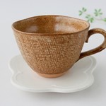 布目ミニマグ＆花皿のセット（茶）0201-9, 152