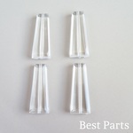 8pcs クリアビーズ トラペゾイド 長方形